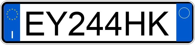 Numer rejestracyjny EY244HK posiada AUDI A3 3a serie