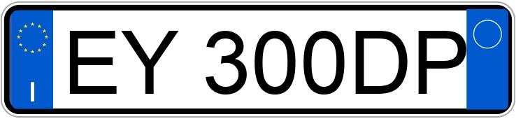 Numer rejestracyjny EY300DP posiada NISSAN Juke 1a serie