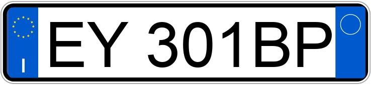 Numer rejestracyjny EY301BP posiada ALFA ROMEO Giulietta Numer rejestracyjny EY301BP posiada ALFA ROMEO Giulietta