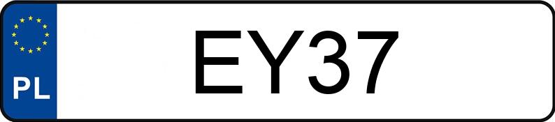 Numer rejestracyjny EY 37 posiada MAZDA MX-5 1.6 Kat. MR`98 MX-5 1.6 Kat. MR`98 - EY37