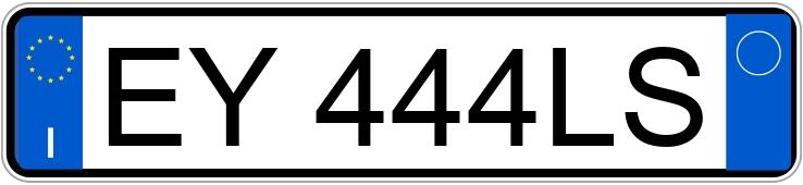 Numer rejestracyjny EY444LS posiada FIAT Panda 3a serie