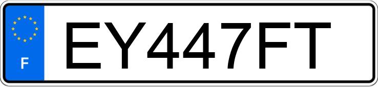 Numer rejestracyjny EY447FT posiada FIAT PANDA