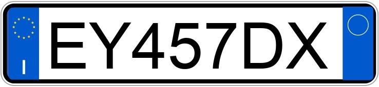 Numer rejestracyjny EY457DX posiada FIAT 500 Numer rejestracyjny EY457DX posiada FIAT 500