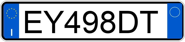 Numer rejestracyjny EY498DT posiada MINI Mini Countrym.