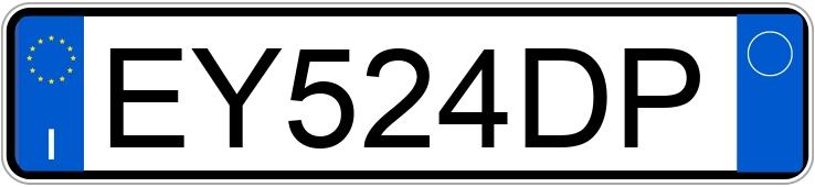 Numer rejestracyjny EY524DP posiada LANCIA Ypsilon 3a serie