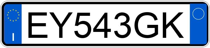 Numer rejestracyjny EY543GK posiada PEUGEOT 108