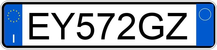 Numer rejestracyjny EY572GZ posiada ALFA ROMEO Giulietta Numer rejestracyjny EY572GZ posiada ALFA ROMEO Giulietta