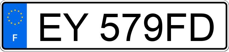 Numer rejestracyjny EY579FD posiada FIAT 500