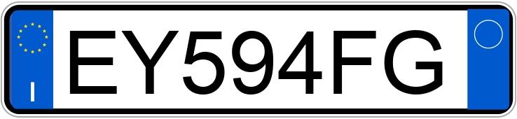 Numer rejestracyjny EY594FG posiada FIAT 500L Living