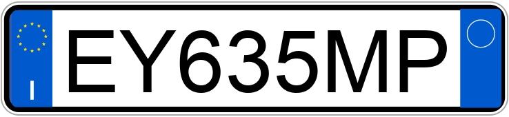 Numer rejestracyjny EY635MP posiada ALFA ROMEO Giulietta