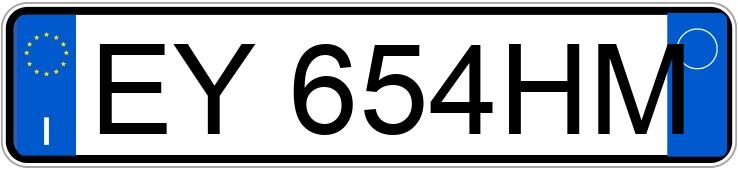 Numer rejestracyjny EY654HM posiada AUDI A3 3a serie Numer rejestracyjny EY654HM posiada AUDI A3 3a serie