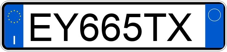 Numer rejestracyjny EY665TX posiada VOLKSWAGEN Golf 7a serie