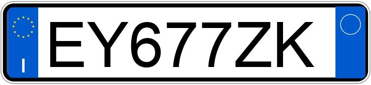 Numer rejestracyjny EY677ZK posiada TOYOTA Aygo 2a serie