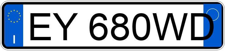 Numer rejestracyjny EY680WD posiada PEUGEOT 508 1a serie