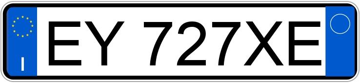 Numer rejestracyjny EY727XE posiada CITROEN C3 2a serie