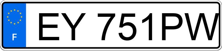 Numer rejestracyjny EY751PW posiada alfa romeo spider