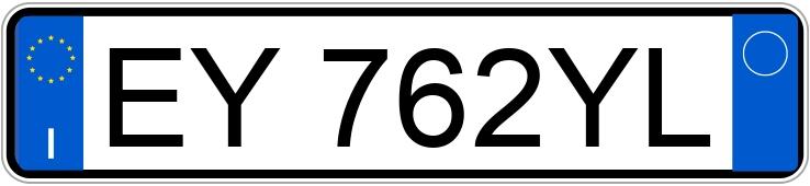 Numer rejestracyjny EY762YL posiada TOYOTA Aygo 2a serie
