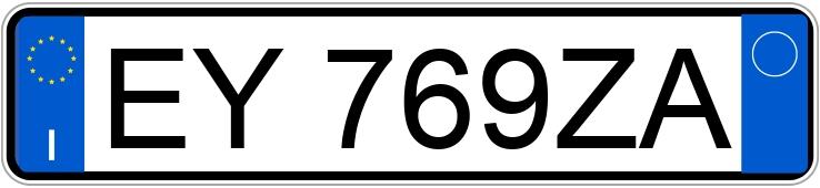 Numer rejestracyjny EY769ZA posiada FIAT 500L