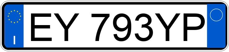 Numer rejestracyjny EY793YP posiada TOYOTA Yaris 3a serie Numer rejestracyjny EY793YP posiada TOYOTA Yaris 3a serie