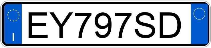 Numer rejestracyjny EY797SD posiada FIAT Punto 4a serie Numer rejestracyjny EY797SD posiada FIAT Punto 4a serie