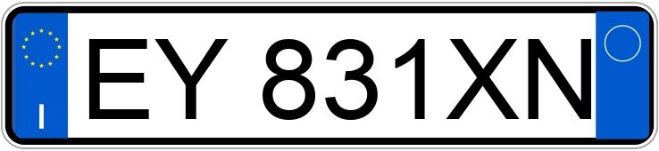 Numer rejestracyjny EY831XN posiada AUDI A4 4a serie