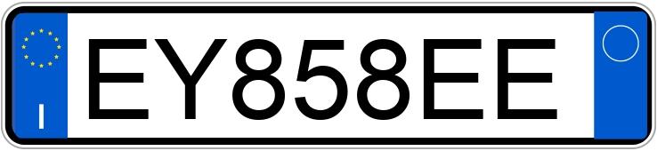 Numer rejestracyjny EY858EE posiada ABARTH 595