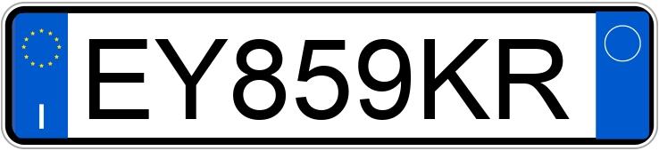 Numer rejestracyjny EY859KR posiada ABARTH 500 Numer rejestracyjny EY859KR posiada ABARTH 500