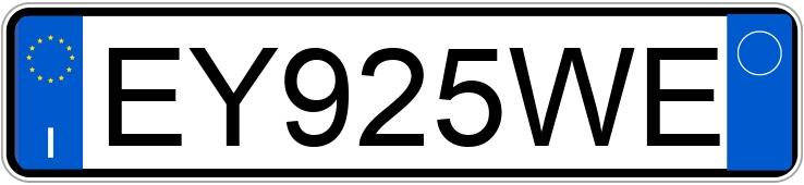 Numer rejestracyjny EY925WE posiada VOLKSWAGEN Golf 7a serie