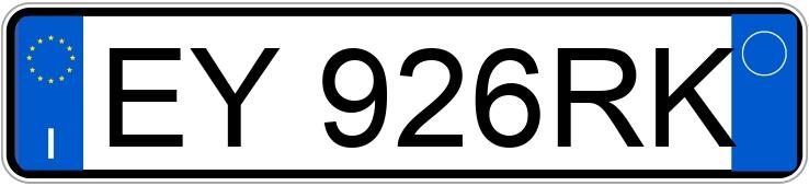Numer rejestracyjny EY926RK posiada VOLKSWAGEN Golf 7a serie Numer rejestracyjny EY926RK posiada VOLKSWAGEN Golf 7a serie