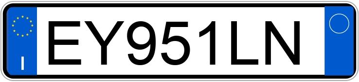 Numer rejestracyjny EY951LN posiada FIAT Punto 4a serie