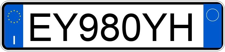 Numer rejestracyjny EY980YH posiada LAND ROVER RR Evoque 1a serie Numer rejestracyjny EY980YH posiada LAND ROVER RR Evoque 1a serie