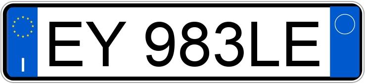 Numer rejestracyjny EY983LE posiada FIAT 500X