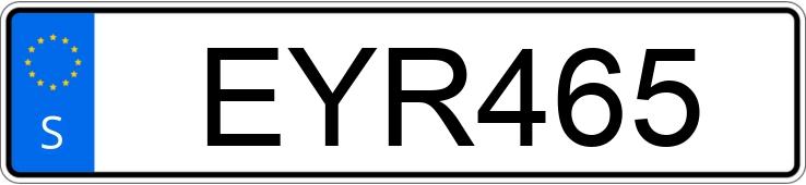 Numer rejestracyjny EYR465 posiada Nissan NV200