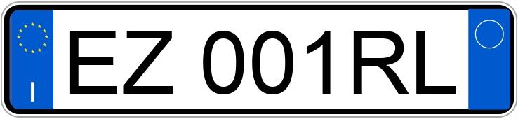 Numer rejestracyjny EZ001RL posiada AUDI A3 3a serie