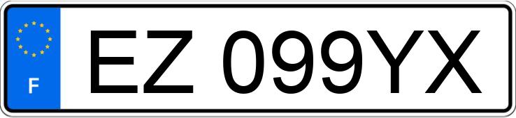 Numer rejestracyjny EZ099YX posiada PEUGEOT 3008