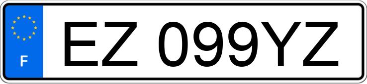 Numer rejestracyjny EZ099YZ posiada MAZDA PREMACY