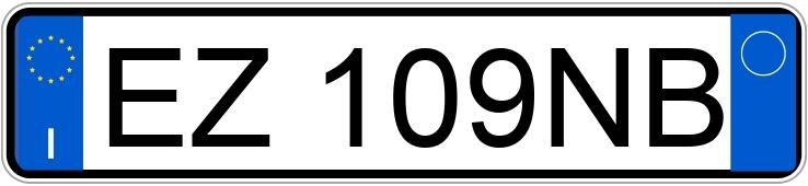 Numer rejestracyjny EZ109NB posiada MINI Mini Countrym.