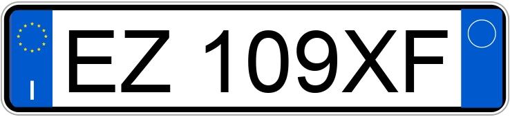 Numer rejestracyjny EZ109XF posiada ALFA ROMEO Giulietta