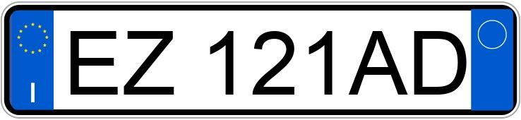 Numer rejestracyjny EZ121AD posiada LANCIA Ypsilon 3a serie