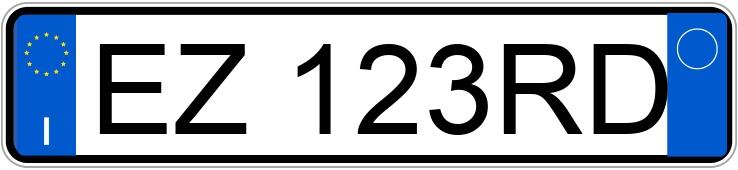 Numer rejestracyjny EZ123RD posiada FIAT Panda 3a serie