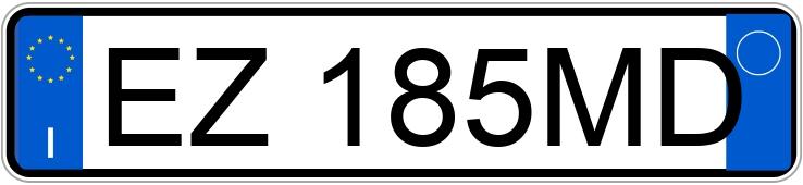 Numer rejestracyjny EZ185MD posiada FIAT Panda 3a serie