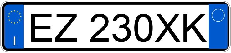 Numer rejestracyjny EZ230XK posiada MINI Mini 4a serie