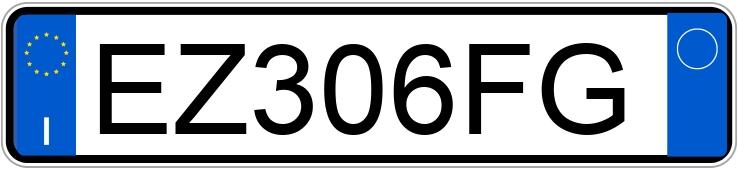 Numer rejestracyjny EZ306FG posiada LAND ROVER RR Evoque 1a serie