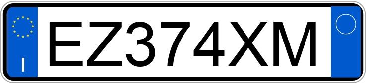 Numer rejestracyjny EZ374XM posiada FIAT Panda 3a serie