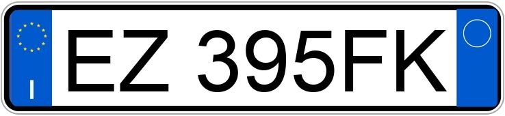 Numer rejestracyjny EZ395FK posiada VOLVO V40