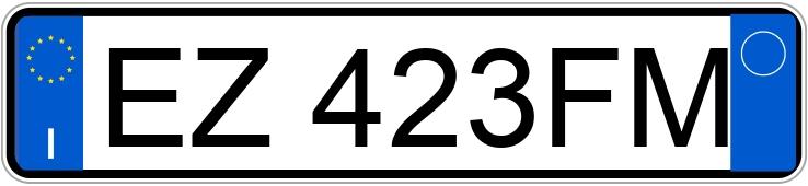 Numer rejestracyjny EZ423FM posiada PORSCHE Boxster