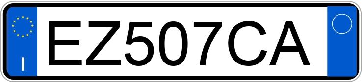 Numer rejestracyjny EZ507CA posiada KIA Rio 3a serie