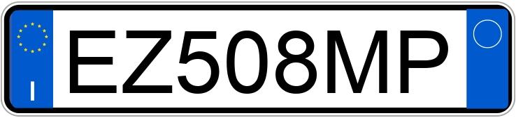 Numer rejestracyjny EZ508MP posiada FIAT 500 Numer rejestracyjny EZ508MP posiada FIAT 500