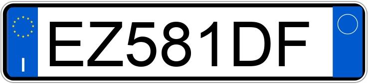 Numer rejestracyjny EZ581DF posiada VOLVO V40