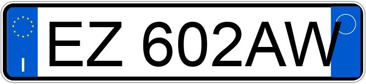 Numer rejestracyjny EZ602AW posiada AUDI A3 3a serie Numer rejestracyjny EZ602AW posiada AUDI A3 3a serie